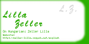 lilla zeller business card